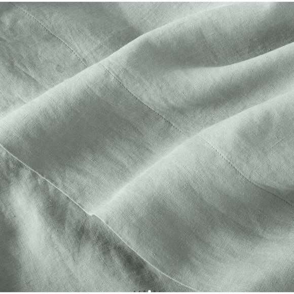 Casaluna California King well-Being Hemp Sheet Ser Green - Picture 3 of 8